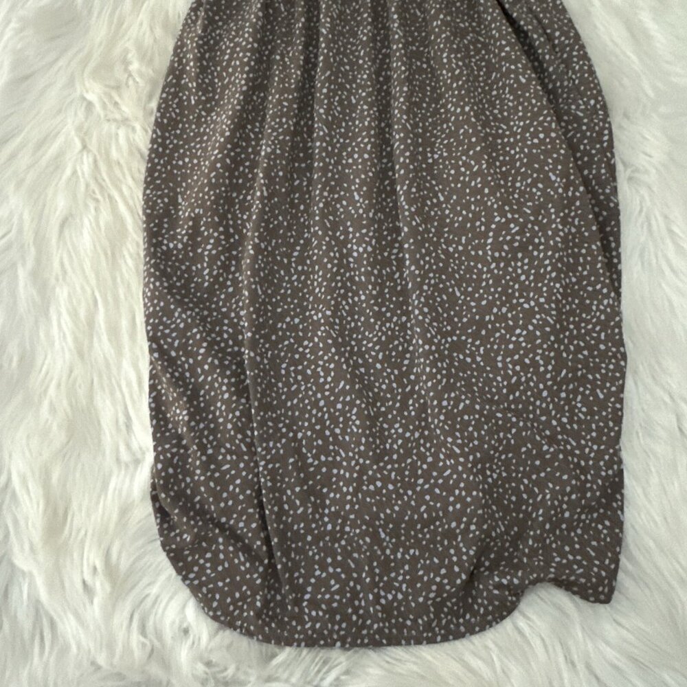 Prana womens XS brown geo pattern strappy hiking dress built in bra - Picture 8 of 13